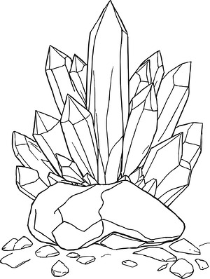 Smoky Quartz Cathedral - Printable coloring page
