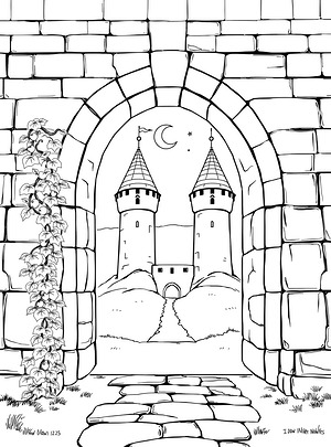 Gateway to the Kingdom - Printable coloring page