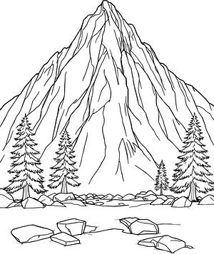 Granite Summit Majesty - Printable coloring page
