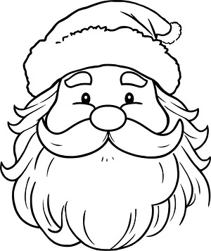 Jolly Saint Nicholas - Printable coloring page