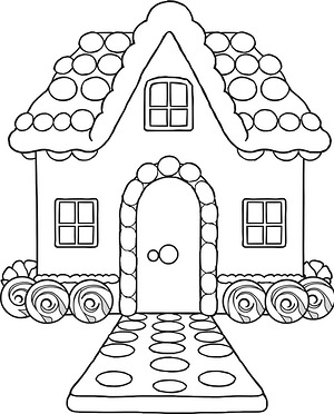 Sweetest House Ever - Printable coloring page